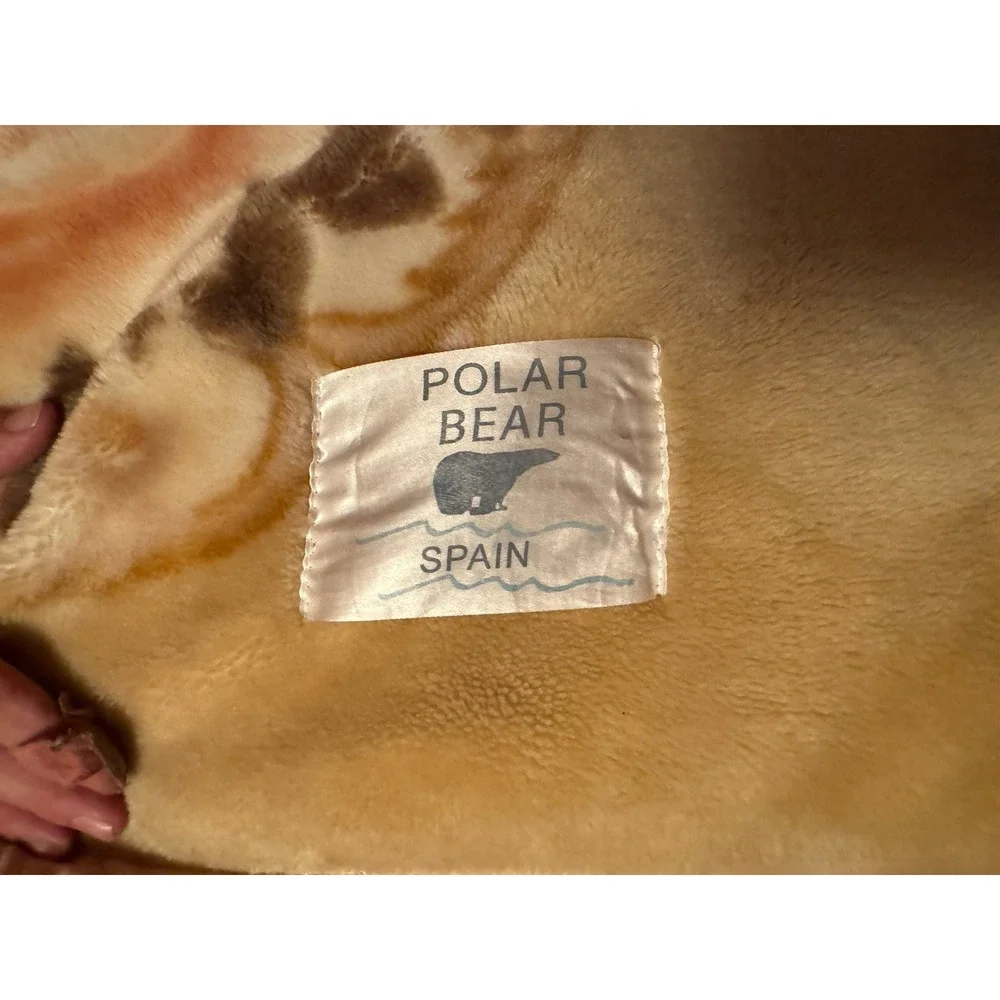 Mink Blanket Spain Plush Heavyweight Clipper Ship Floral Double Sided Polar Bear